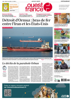 Cover of Ouest France (Chateaubriant)