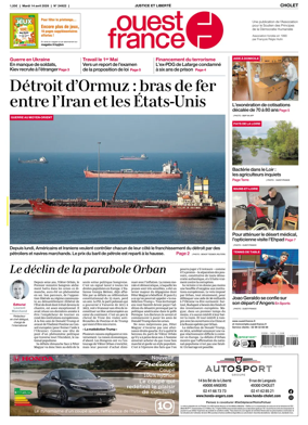 Cover of Ouest France (Cholet)