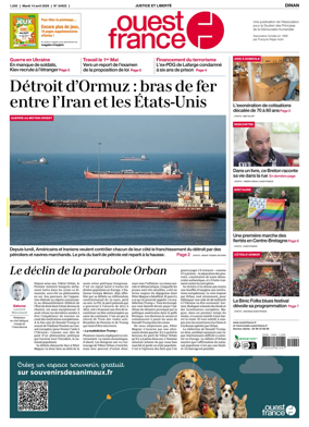 Cover of Ouest France (Dinan)