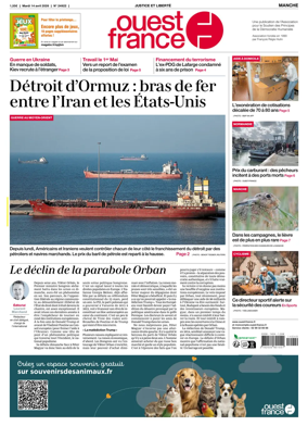 Cover of Ouest France (Manche)
