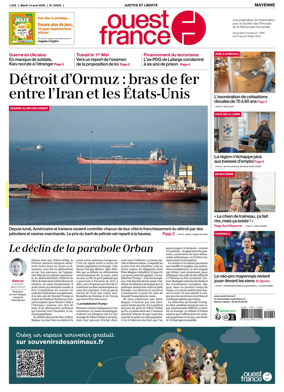 Cover of Ouest France (Mayenne)
