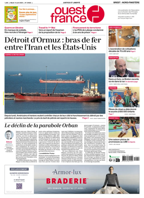 Cover of Ouest France (Nord-Finistere)