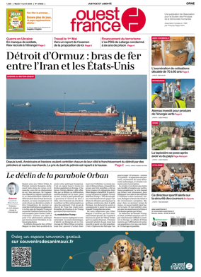 Cover of Ouest France (Orne)