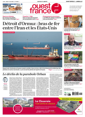 Cover of Ouest-France (Saint-Brieuc Lamballe)