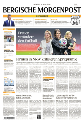 Cover of Bergische Morgenpost Wermelskirchen/Huckeswagen/Radevormwald