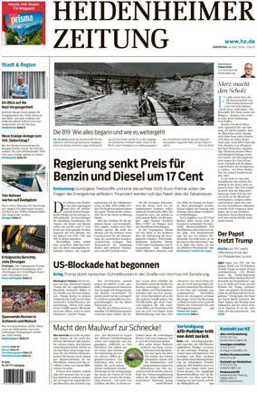 Cover of Heidenheimer Zeitung