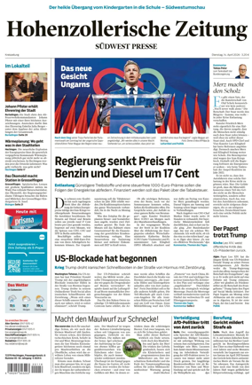 Cover of Hohenzollerische Zeitung