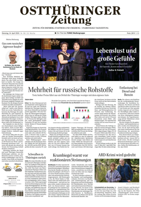 Cover of Ostthuringer Zeitung (Saale-Holzland-Kreis)