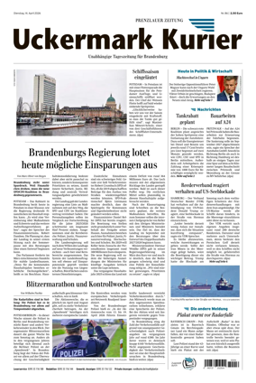 Cover of Prenzlauer Zeitung