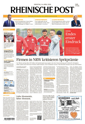 Cover of Rheinische Post – Dusseldorf Stadt