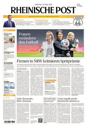 Cover of Rheinische Post Krefeld Kempen