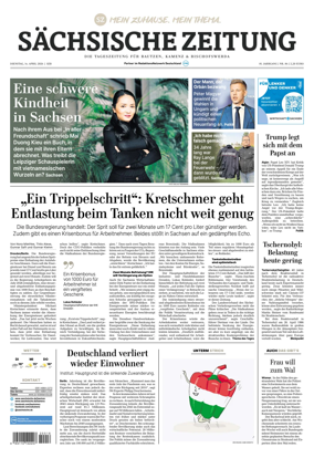 Cover of Sachsische Zeitung (Bautzen Kamenz & Bischofswerda)