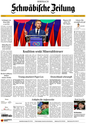 Cover of Schwabische Zeitung (Biberach)