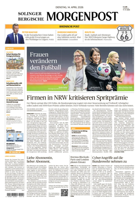 Cover of Solinger Bergische Morgenpost/Remscheid