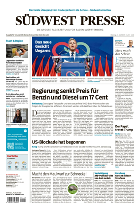 Cover of Sudwest Presse