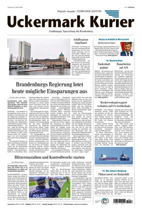 Cover of Templiner Zeitung