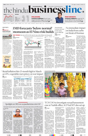 Cover of BusinessLine (Delhi)