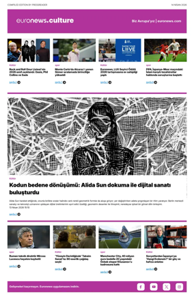 Cover of Euronews Culture and Sport (Turkish) Compiled Edition