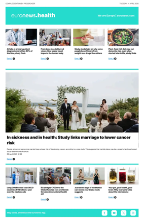 Cover of Euronews Health (English) Compiled Edition