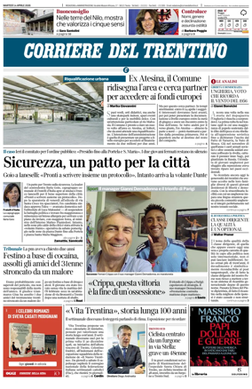 Cover of Corriere del Trentino
