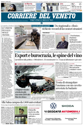 Cover of Corriere del Veneto (Treviso e Belluno)