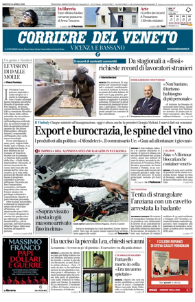 Cover of Corriere del Veneto (Vicenza e Bassano)