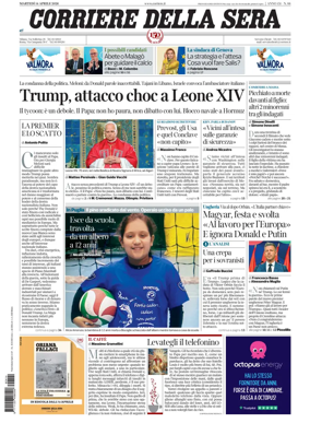 Cover of Corriere della Sera
