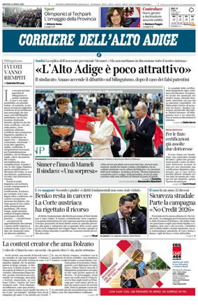 Cover of Corriere dell'Alto Adige