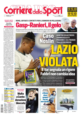 Cover of Corriere dello Sport (Lazio)