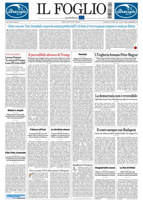 Cover of Il Foglio Quotidiano