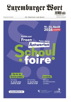 Cover of Luxemburger Wort