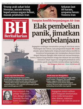 Cover of Berita Harian