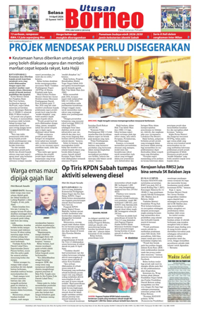 Cover of Utusan Borneo (Sabah)