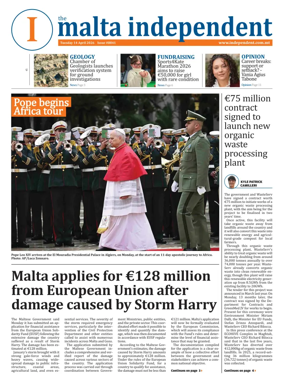 Cover of Malta Independent