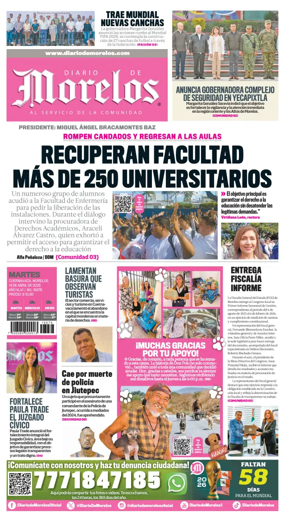 Cover of Diario de Morelos