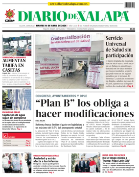 Cover of Diario de Xalapa