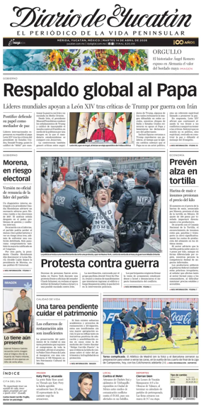 Cover of Diario de Yucatan