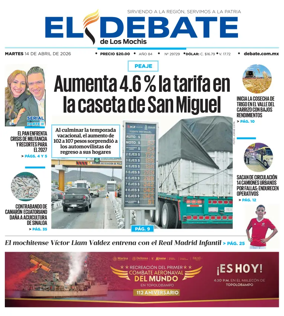 Cover of El Debate de Los Mochis