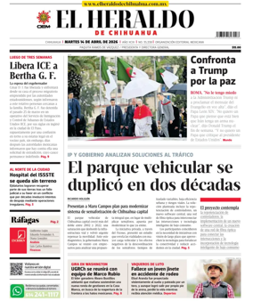 Cover of El Heraldo de Chihuahua