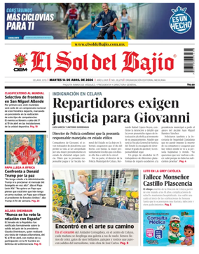 Cover of El Sol de Bajio