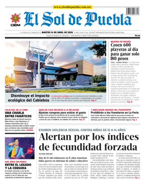 Cover of El Sol de Puebla