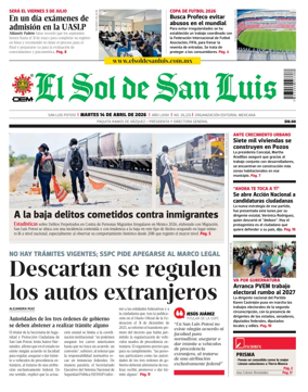 Cover of El Sol de San Luis Potosi