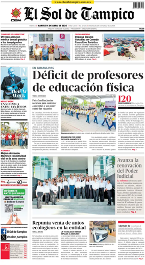 Cover of El Sol de Tampico