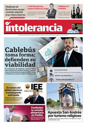Cover of Intolerancia Diario