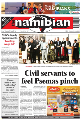 Cover of The Namibian