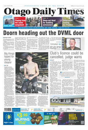 Cover of Otago Daily Times