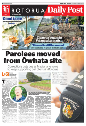 Cover of Rotorua Daily Post