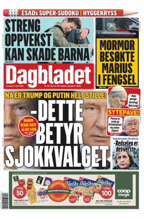 Cover of Dagbladet
