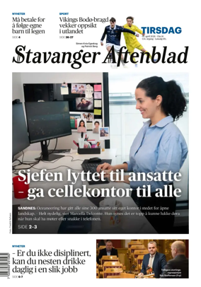 Cover of Stavanger Aftenblad