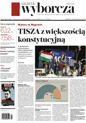 Cover of Gazeta Wyborcza